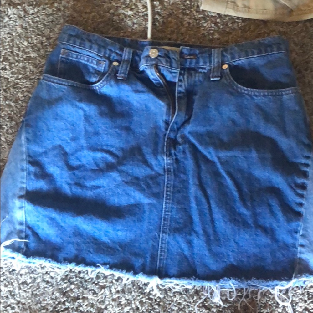 Blue jean skirt